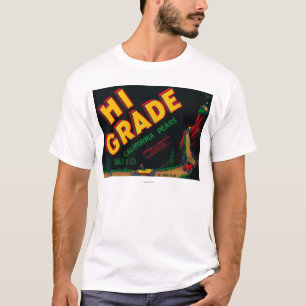 Hi Grade Pear Crate Label T-Shirt
