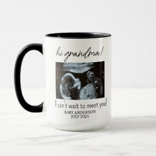 Hi Grandma and Grandpa Photo Ultrasound Mug, Famil Mug
