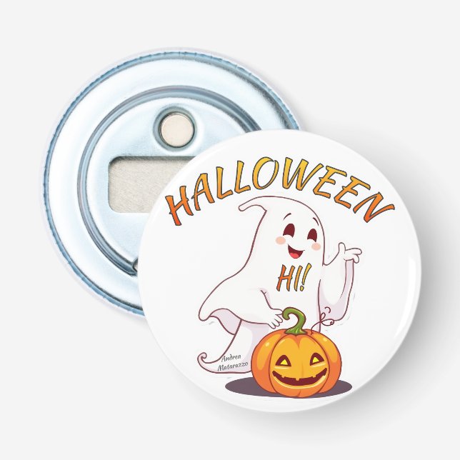 Hi ! Halloween Bottle Opener (Front)