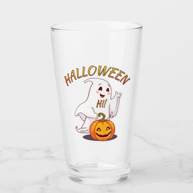 Hi ! Halloween Glass (Front)