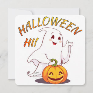 Hi ! Halloween Holiday Card