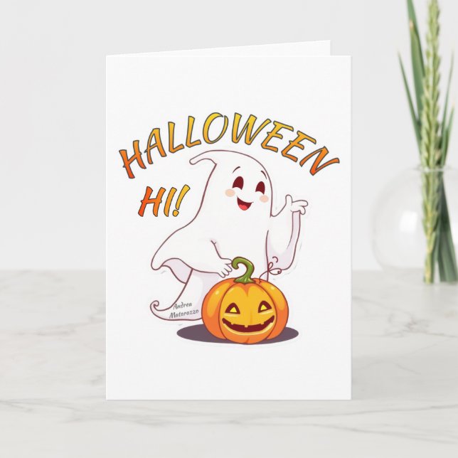 Hi ! Halloween Holiday Card (Front)