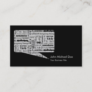 HI & Hello! Around the World Business Card