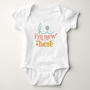 Hi: I'm New Here! Baby Bodysuit