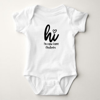 Hi, I'm New Here Baby Bodysuit