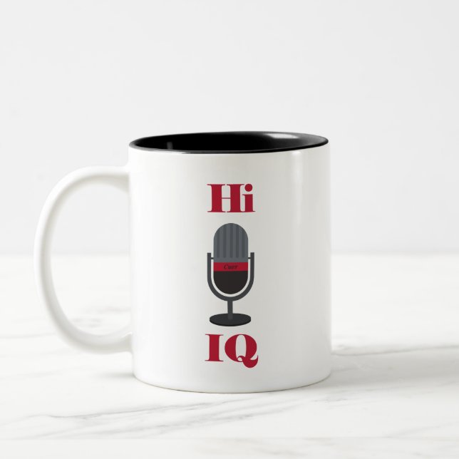 "Hi, IQ " Cuer Mug (Left)