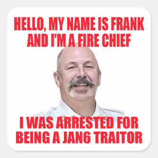 Hi My Name Is Frank Square Sticker