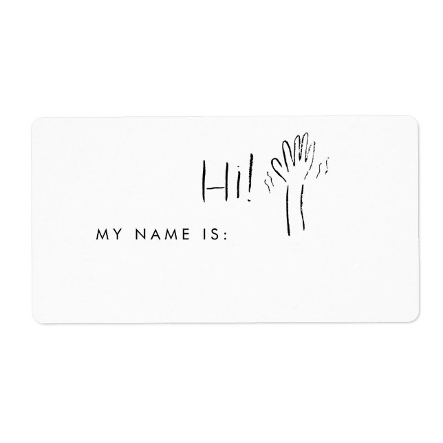 Hi My Name Is Name Tag (Front)