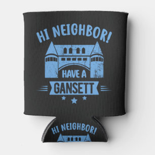 Hi Neighbor Have A Gansett Retro Style Gifts Can Cooler
