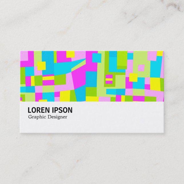 Hi-Phi - 0120 - Colourful Abstract Business Card (Front)