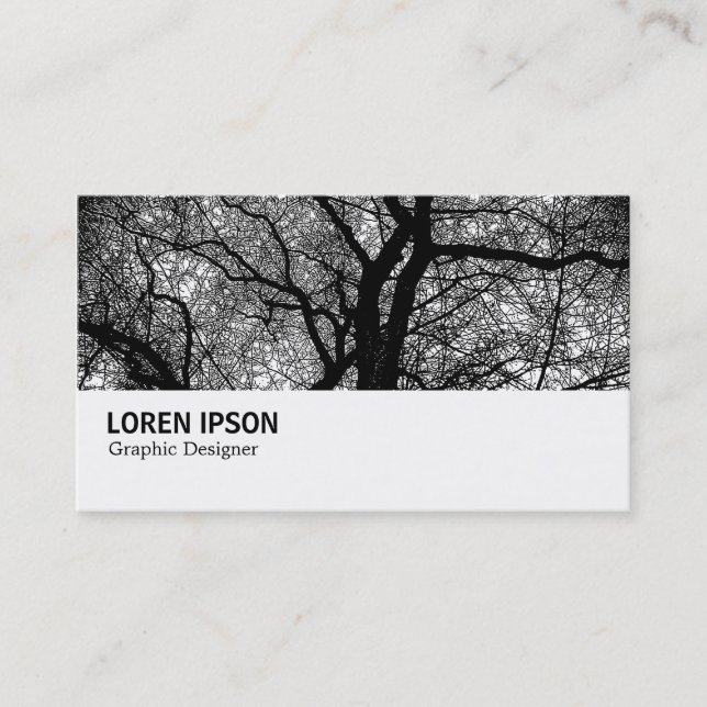 Hi-Phi - 0123 - High Contrast Tree Business Card (Front)