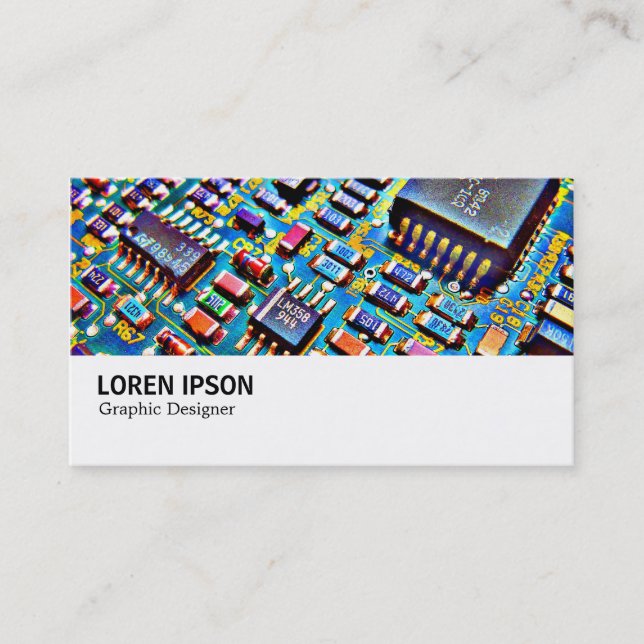 Hi-Phi - 0185 - Beautiful Circuitry Business Card (Front)