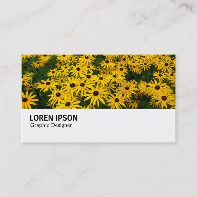Hi-Phi - 0243 Black-eyed Susans (Rudbeckia Hirta) Business Card (Front)