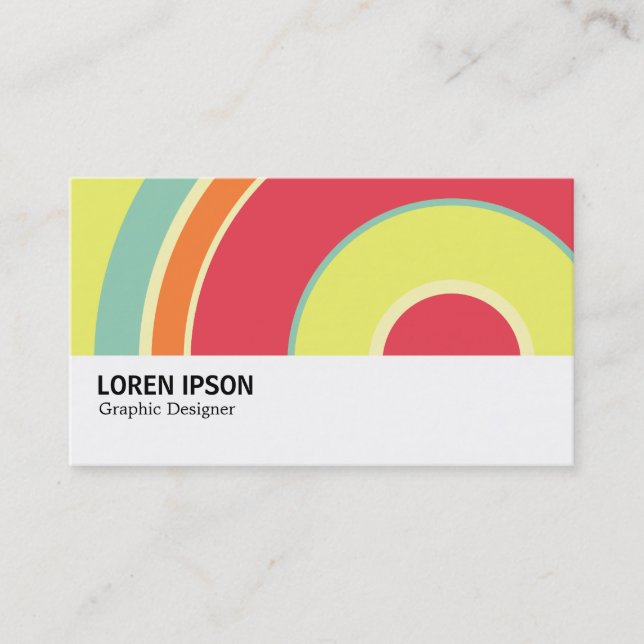 Hi-Phi - 0316 - Colourful  Circle 01 Business Card (Front)