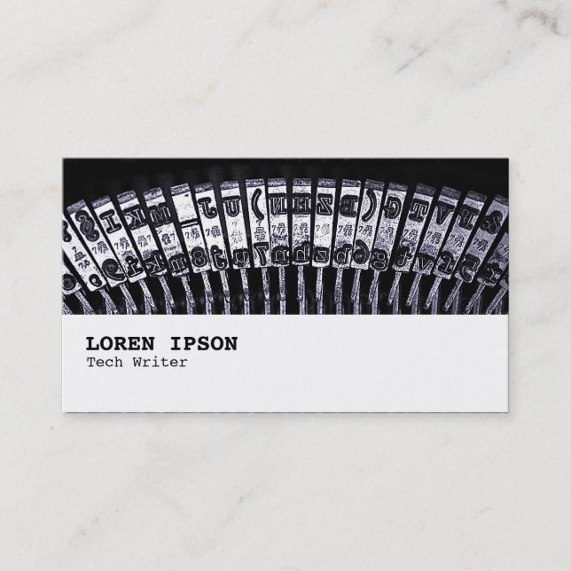Hi-Phi - 084 - Typewriter Business Card (Front)