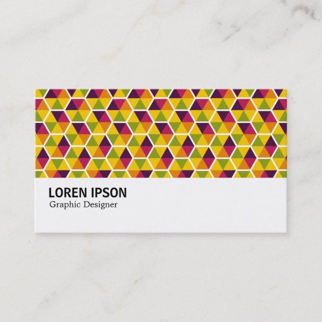 Hi-Phi - Hexagon Pattern 01 Business Card (Front)