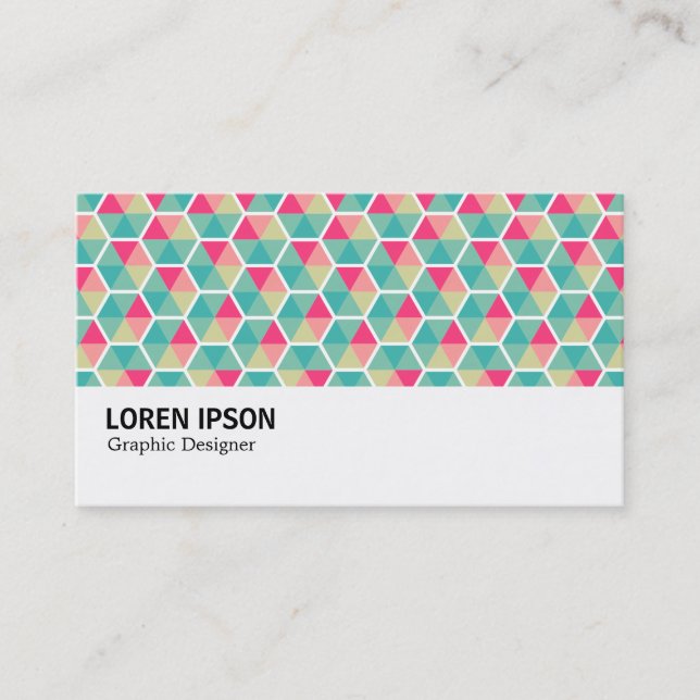 Hi-Phi - Hexagon Pattern 02 Business Card (Front)