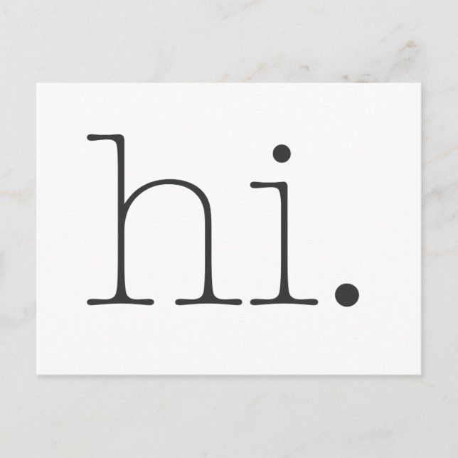 hi. postcard (Front)