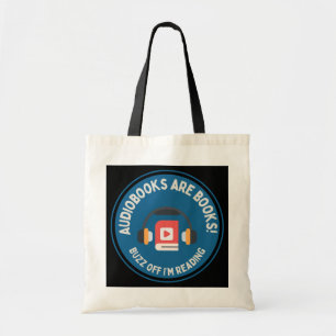 Hi Res Audiobook Lover Tote Bag Dark