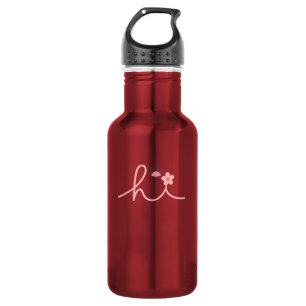 "hi" Script Mountain Sunset Design 532 Ml Water Bottle