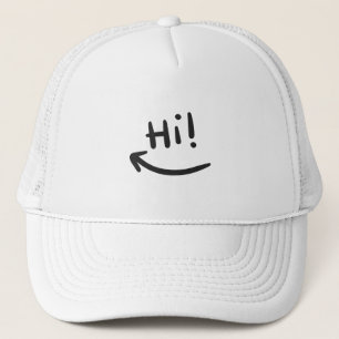 Hi smiling trucker hat