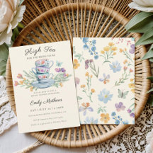Hi Tea For the Bride Wildflower Bridal Shower