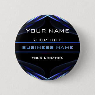 Hi Tec Futuristic Business Name Tag 6 Cm Round Badge