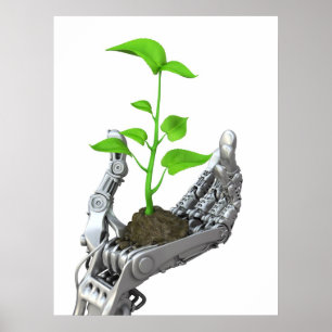 Hi-tech and ecology poster