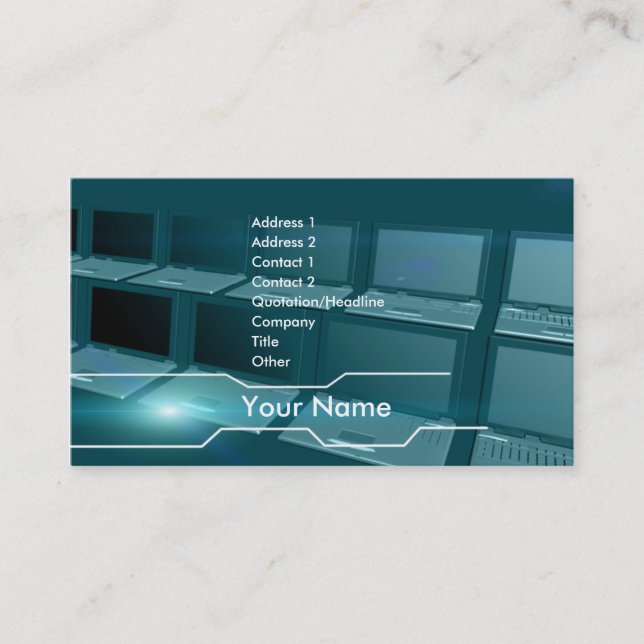 hi_tech_business business card (Front)