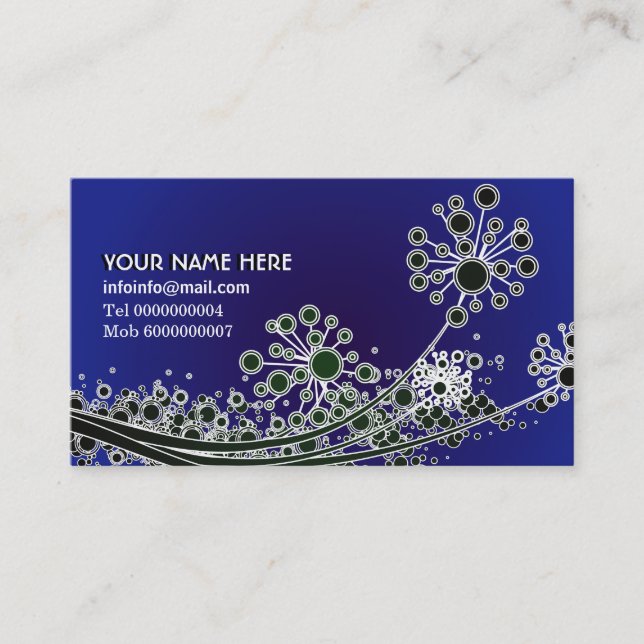 Hi Tech Custom Business Cards Calendar (Front)