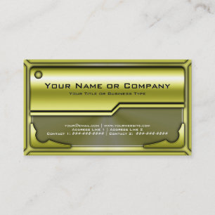 Hi Tech Faux Metallic Card Version 3 with Logo