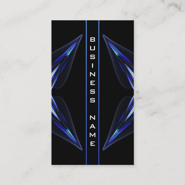 Hi Tech Futuristic Business Card Template (Front)
