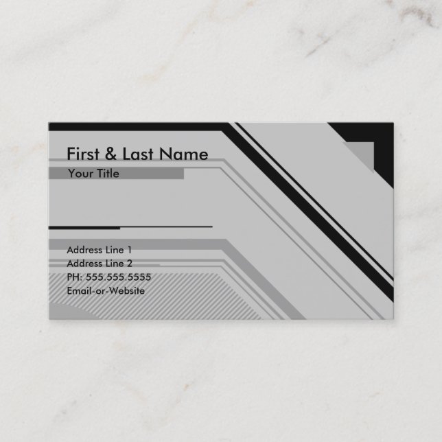 hi-tech professional business card (Front)