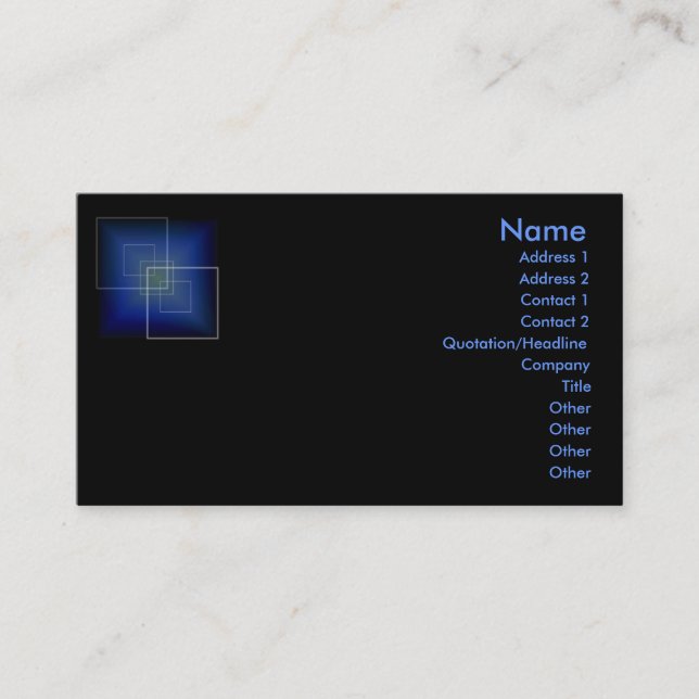 Hi-Tech Profile Card (Front)