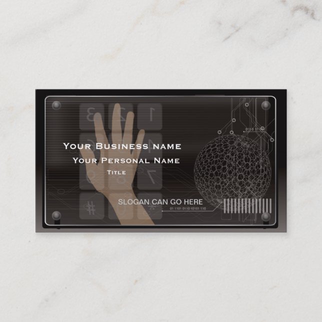 Hi-Tech Technology Business Card (Front)