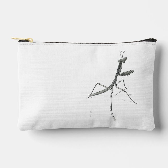 Hi there! Praying Mantis Accessory Pouch (Front)