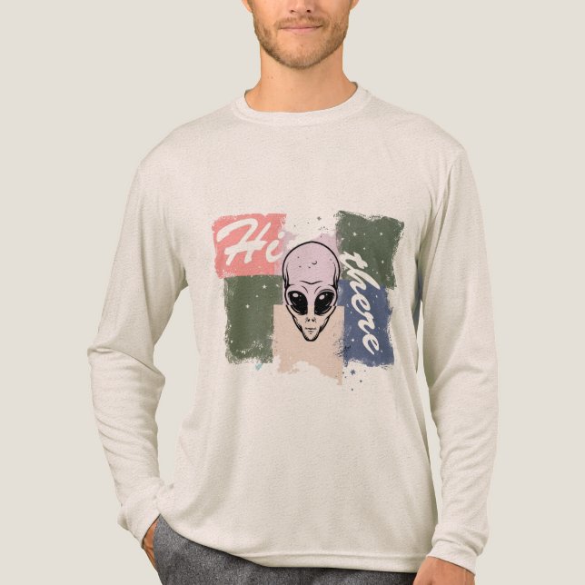  “Hi there” Tri-Blend Shirt (Front)