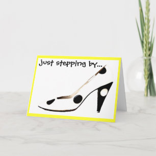 Hi to Good Friends Shoe Fan Card