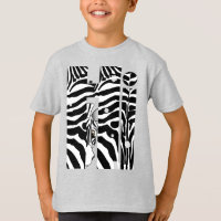 "Hi" Zebra Black/White Stripes Abstract Trendy