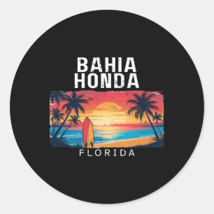 Hia Honda State Park Florida Men Women Surfing _1 Classic Round Sticker