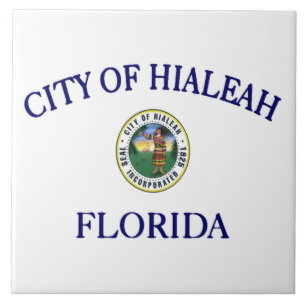 Hialeah city flag tile
