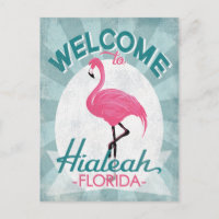 Hialeah Florida Pink Flamingo Retro