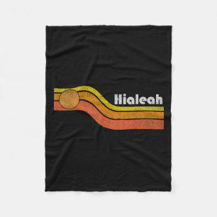 Hialeah - Vintage Men Women 70s 80s Graphic Cool R Fleece Blanket