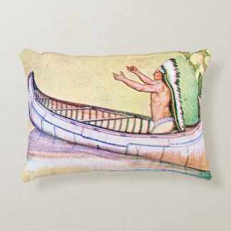 Hiawatha Magic Canoe Decorative Cushion