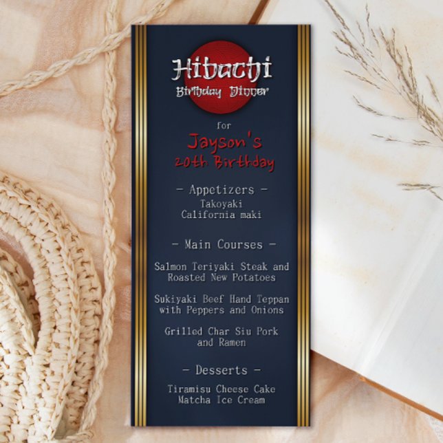 Hibachi Birthday Dinner  Menu (Creator Uploaded)