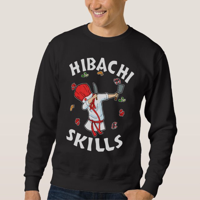 Hibachi Connoisseur  Hibachi Chef Costume Hibachi  Sweatshirt (Front)