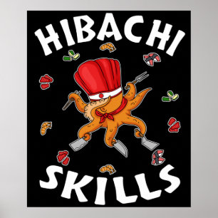 Hibachi Gifts Hibachi Connoisseur Hibachi Chef Poster