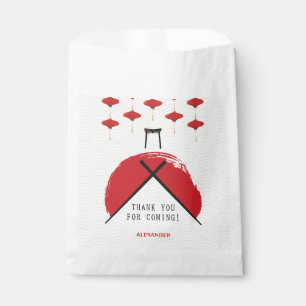 Hibachi Theme Birthday Party Private Chef Japanese Favour Bags
