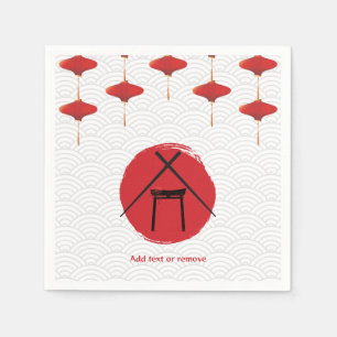 Hibachi Theme Birthday Party Private Chef Japanese Napkin