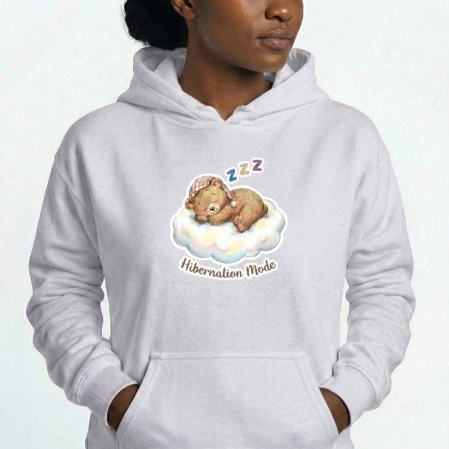 Hibernation Mode Bear Pullover Hoodie Gift (Creator Uploaded)